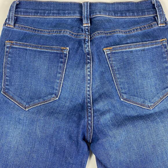 J. Crew Cropped Reid Jeans Mid Rise Denim Medium Oxford A2639 Womens Size 25 - Picture 7 of 13